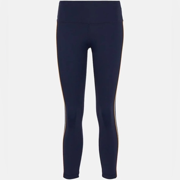 Tory Burch Tory Sport Solid Navy Compression Leggings - Picture 1 of 4